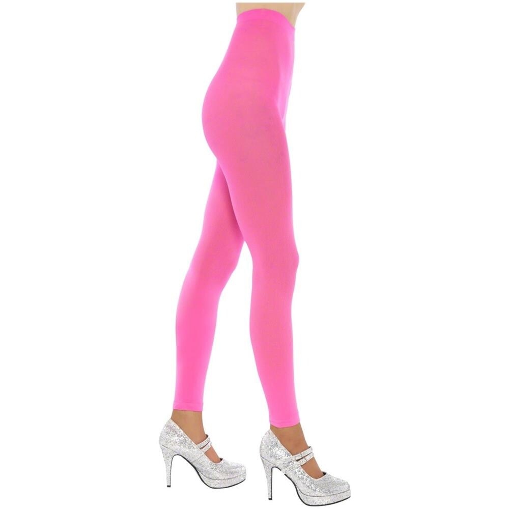 Leggings Per Adulto Rosa Fluo Taglia Unica - Foto 1