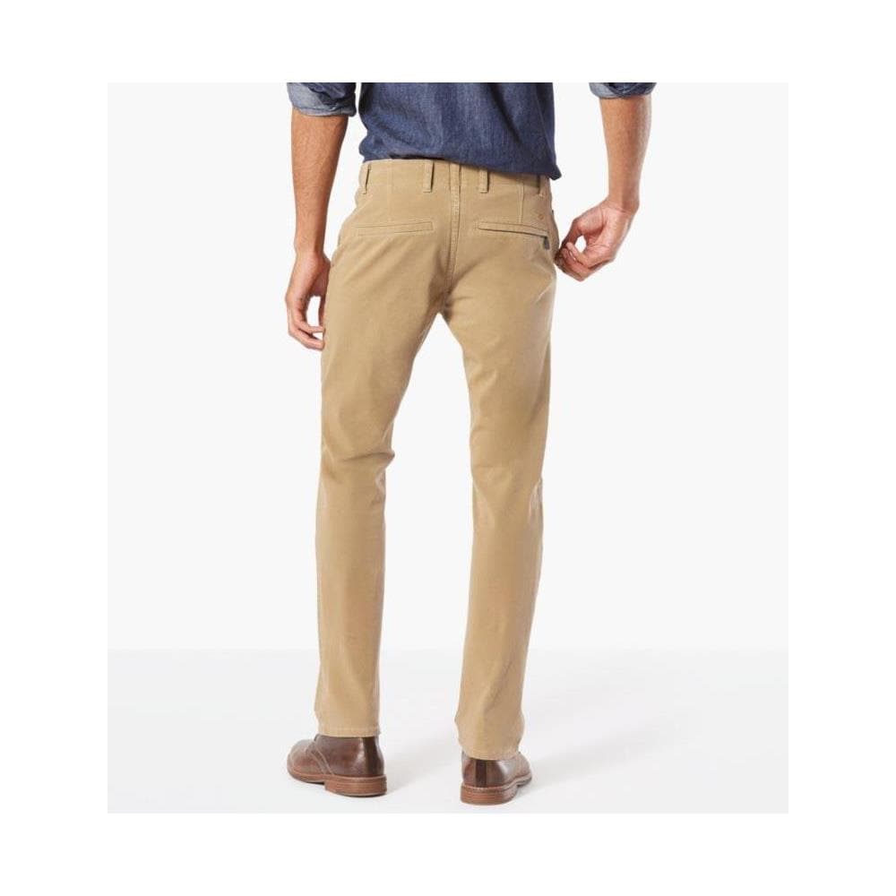 Pantaloni Dockers Alpha Khaki Smart 360 Flex Slim Tapered L34 Abbigliamento Uomo W36-l34 - Foto 2
