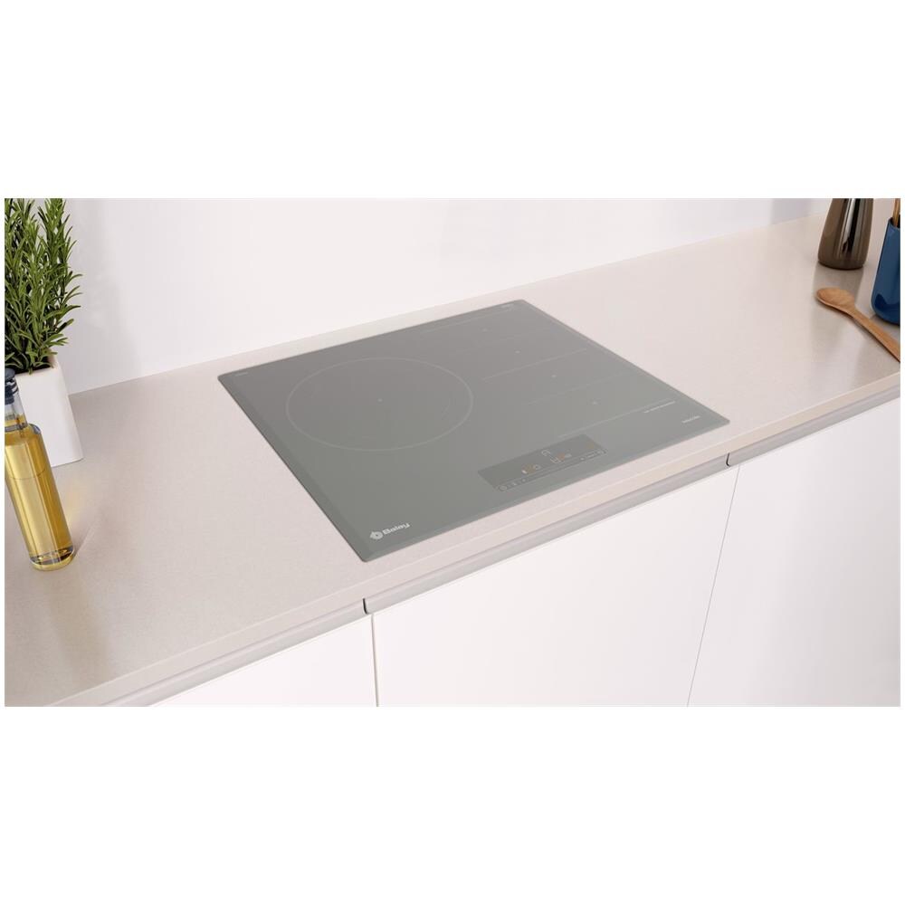 BALAY Piano Cottura 3EB969AU a Induzione 3 Zone Cottura da 59.2 cm Colore Titanio OV10903