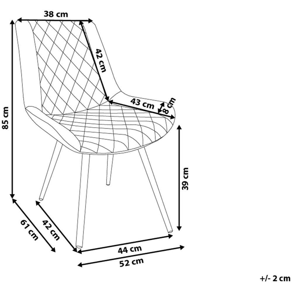 Set Da 2 Sedie In Pelle Sintetica Marrone Maribel - Foto 2