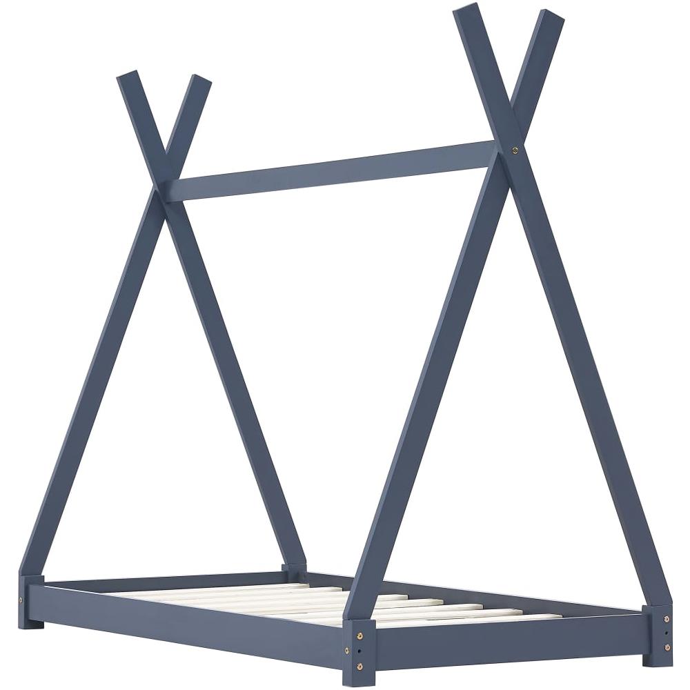 Giroletto Per Bambini Grigio In Massello Di Pino 70x140 Cm - Foto 2