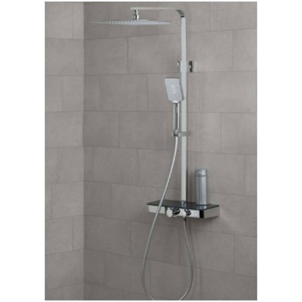 Sistema Soffione Doccia OCEAN Antracite Cromato - Foto 1