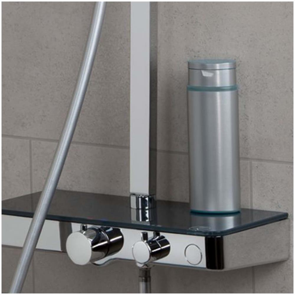 Sistema Soffione Doccia OCEAN Antracite Cromato - Foto 2