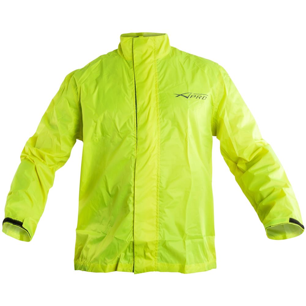 Giacca Antiacqua Antipioggia Tuta Moto Impermeabile Cappuccio Fluo Xs - Foto 2