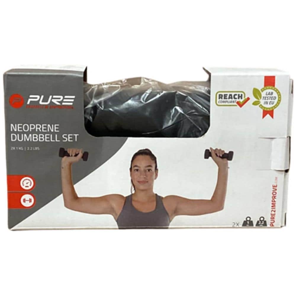 Set Manubri 2x1 Kg In Neoprene Nero - Foto 12