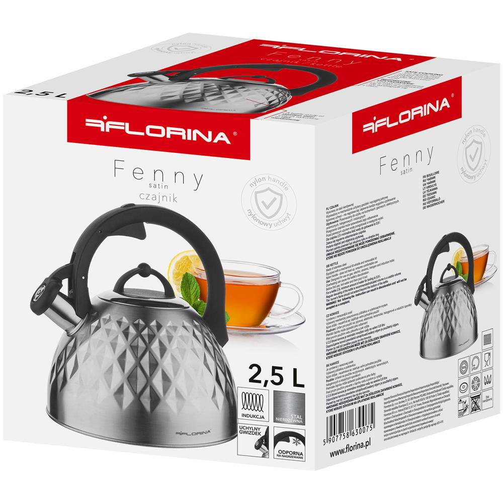 Bollitore a Induzione Fenny Satin Capacità 2.5 Litri Colore Argento - Foto 2