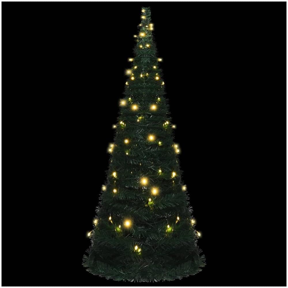 Albero di Natale Artificiale Apribile Preilluminato Verde 210cm - Foto 2