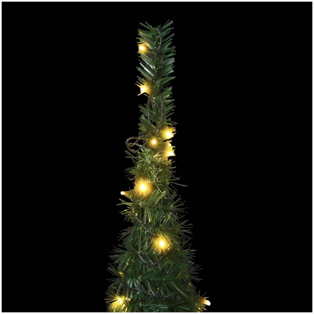 Albero di Natale Artificiale Apribile Preilluminato Verde 210cm - Foto 3