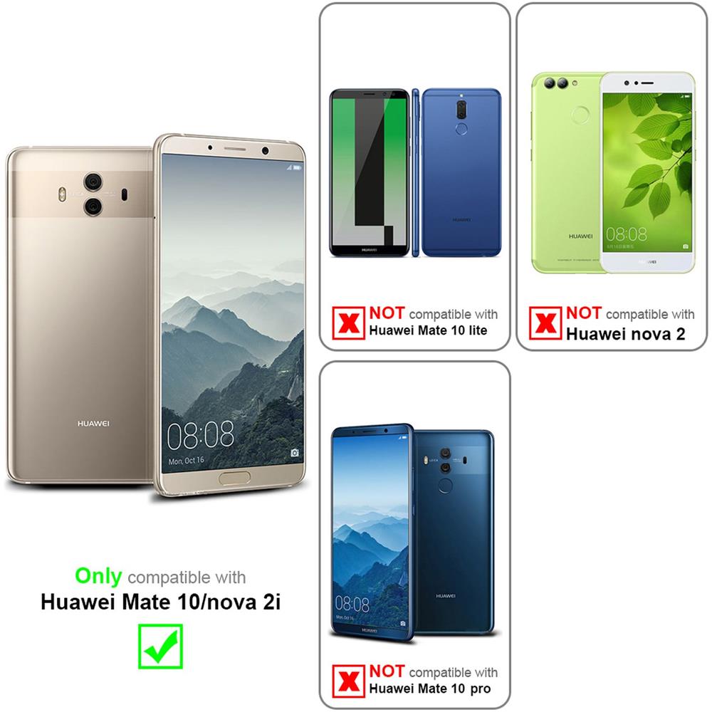 3x Pellicola Di Armatura Compatibile Con Huawei Mate 10 In Elevata Trasparenza - 3x Vetro Temperato (tempered) Di Protezione Del Display In Durezza 9h Con 3d Touch - Foto 2