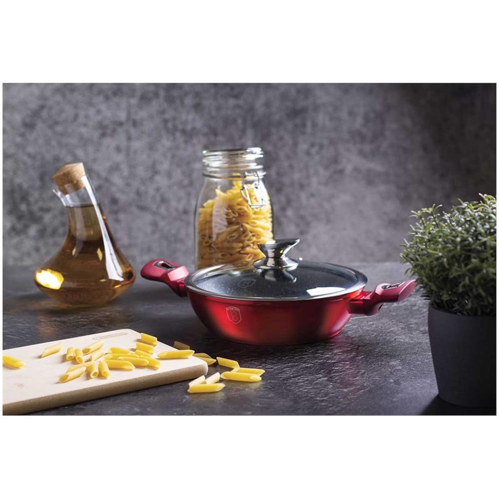 Vaso Di Granito 28cm Berlinger Haus Linea Metallica Rossa Bh-1263 - Foto 7