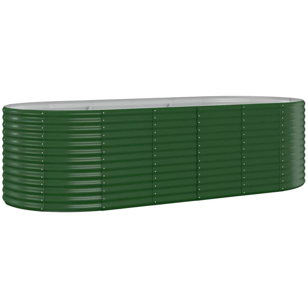 Letto Giardino Acciaio Verniciato a Polvere 249x100x68 cm Verde - Foto 1