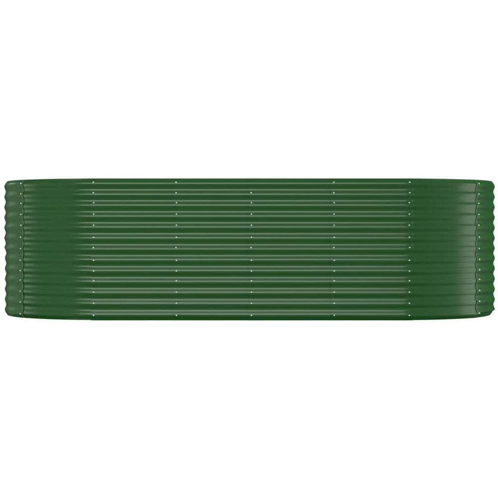 Letto Giardino Acciaio Verniciato a Polvere 249x100x68 cm Verde - Foto 2