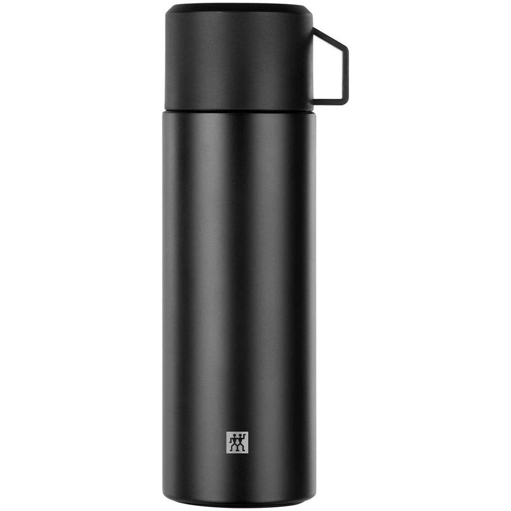 Thermo (39500-514-0) Caraffa Termica Con Tazza 1 Litro Acciaio Inossidabile Nero - Foto 1