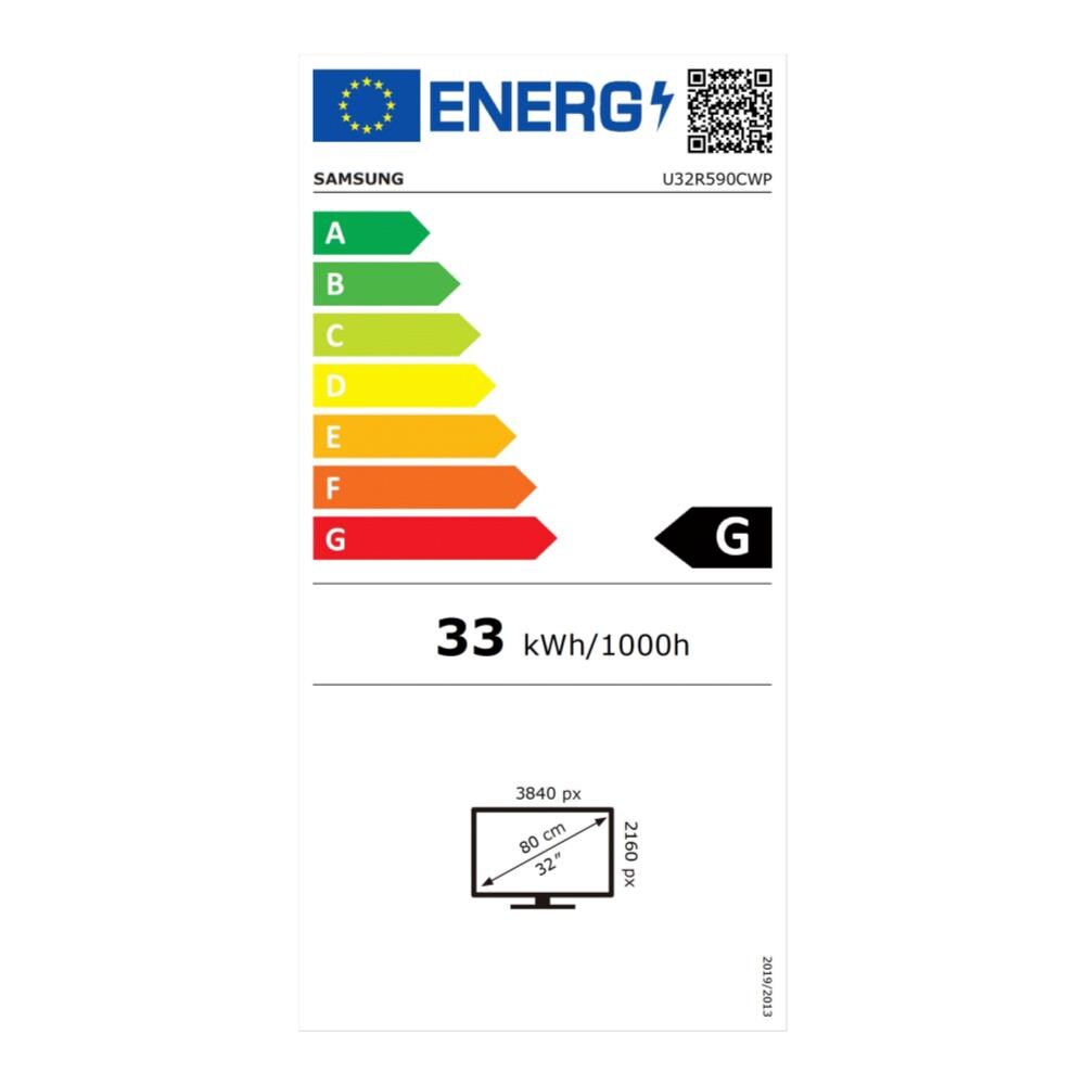 Monitor 31.5" LED VA Curvo LU32R590CWPXEN 3840 x 2160 4K Ultra HD Tempo di Risposta 4 ms - Foto 2