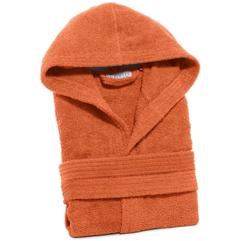 Accappatoio Con Cappuccio Spugnissima Minorca In Cotone Colore Arancio Misura M - Foto 3