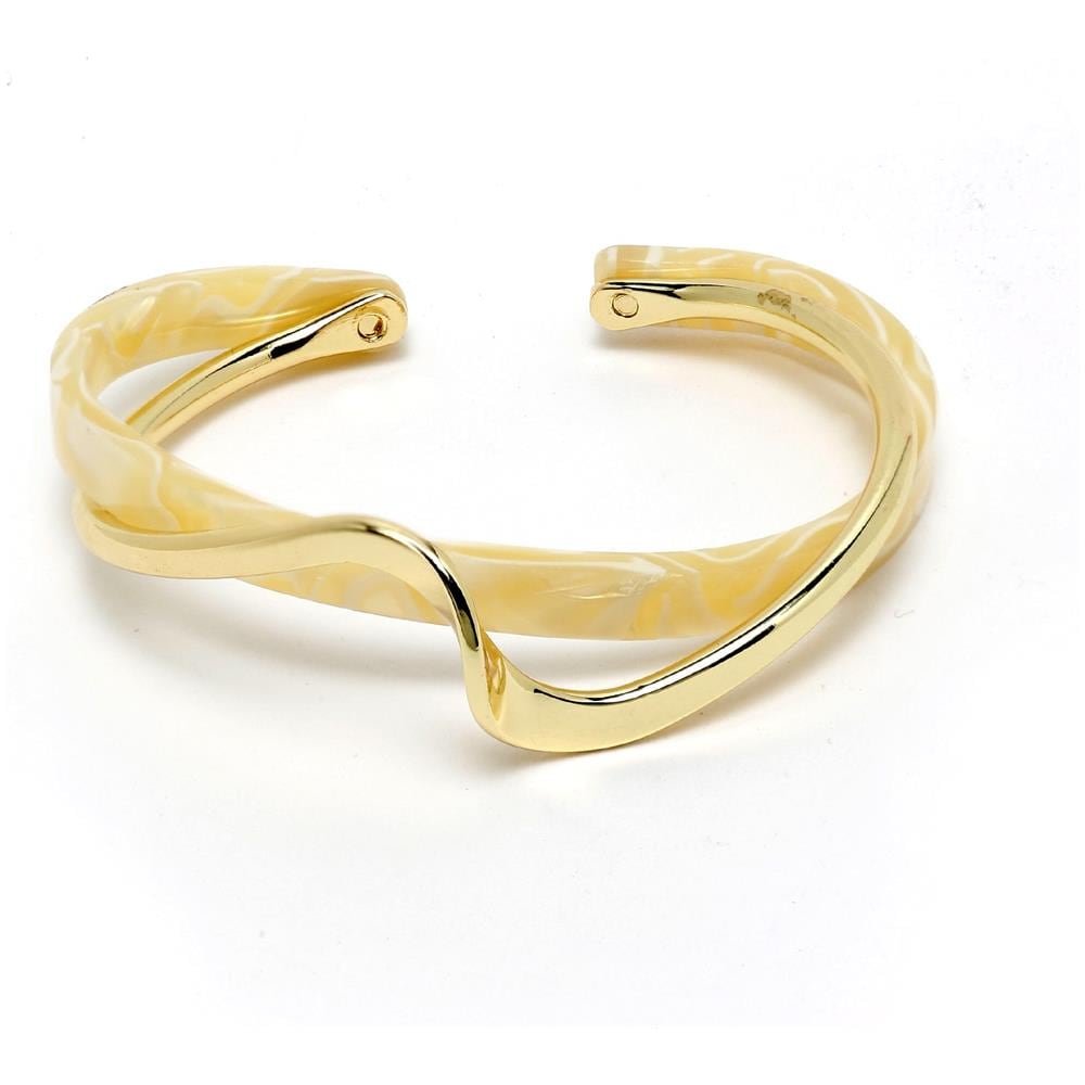 Bracciale Aperto a Conchiglia Tonno Oro - Foto 1