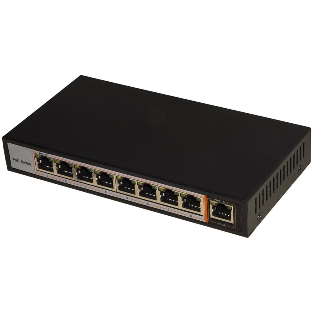 SWITCH DI RETE 8 PORTE POE + 1 PORTA UP 10/100 - Foto 1