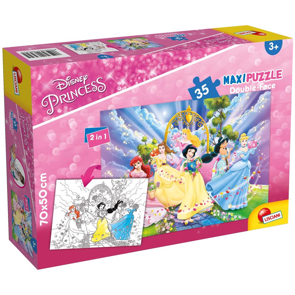Principesse Disney - Puzzle Double-Face Supermaxi 35 Pz - Foto 1