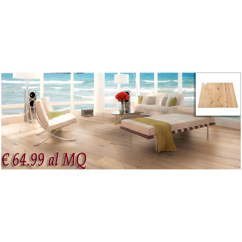 Lotto Stock Maxilistone 50mq ""bianco Win"" Rovere Sbiancato, Spazzolato E Oliato - Foto 1