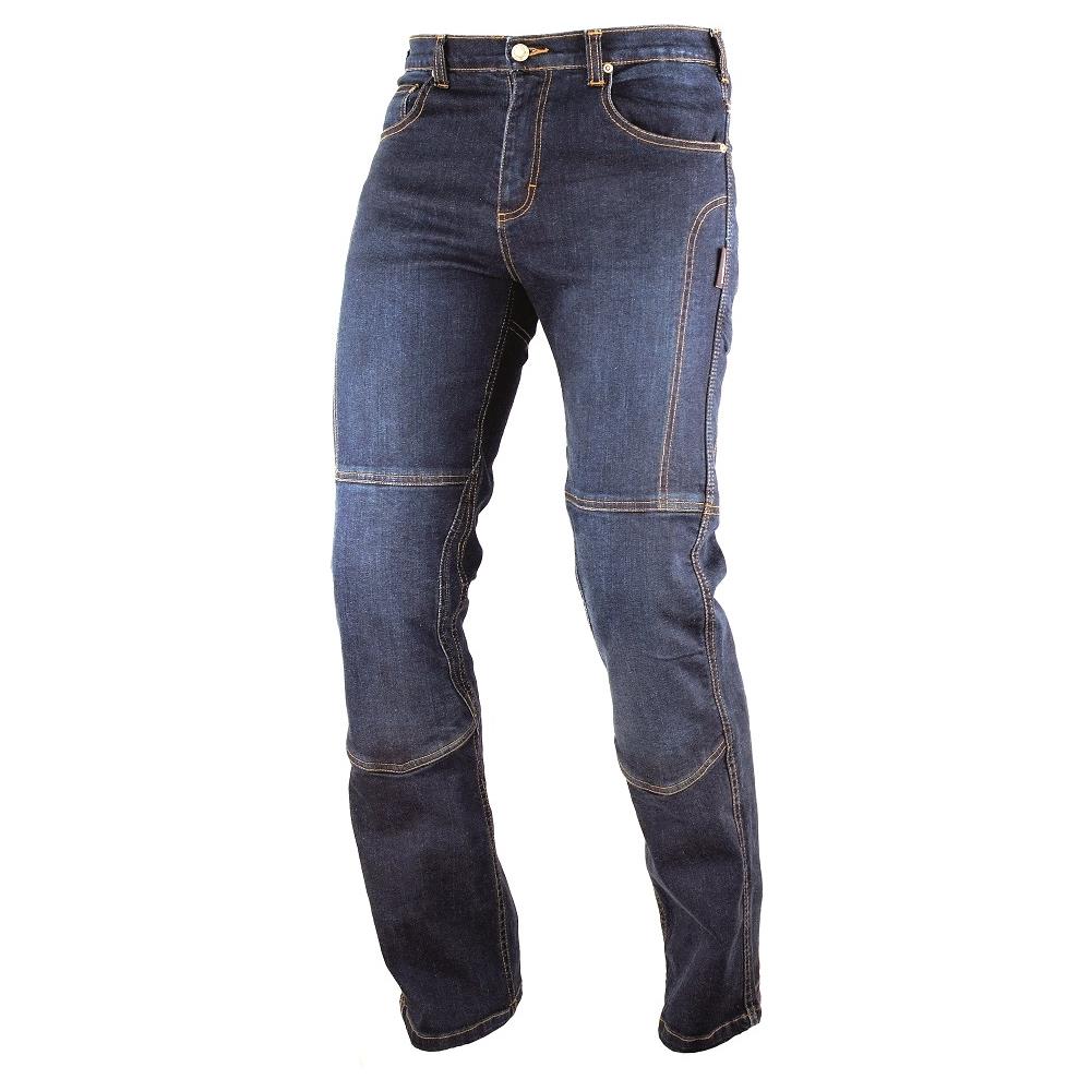 Jeans Pantaloni Moto Protezioni Omologate Inserti Aramid Rinforzati Blu 44 - Foto 1