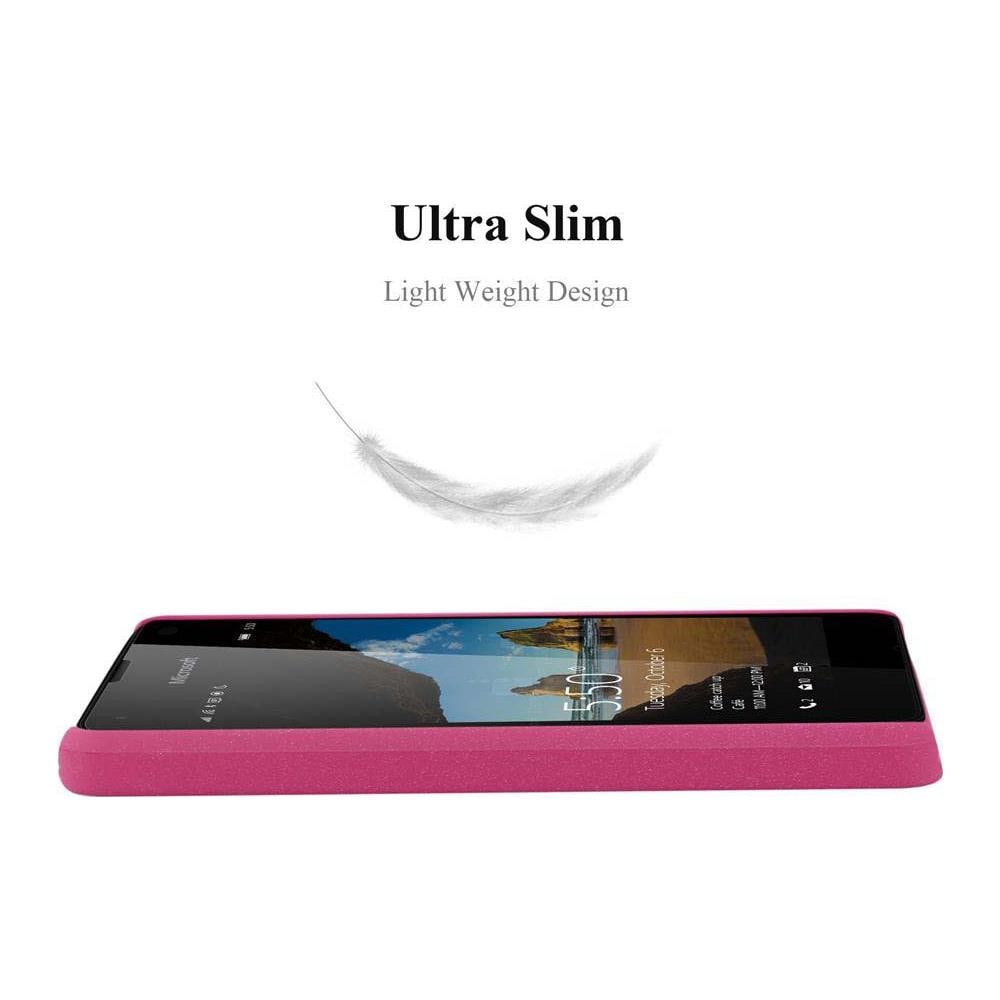 Custodia Compatibile Con Nokia Lumia 550 In Frosty Rosa - Hard Case Coperchio Protettivo In Frosted Look Contro I Graffi E Gli Urti - Foto 2