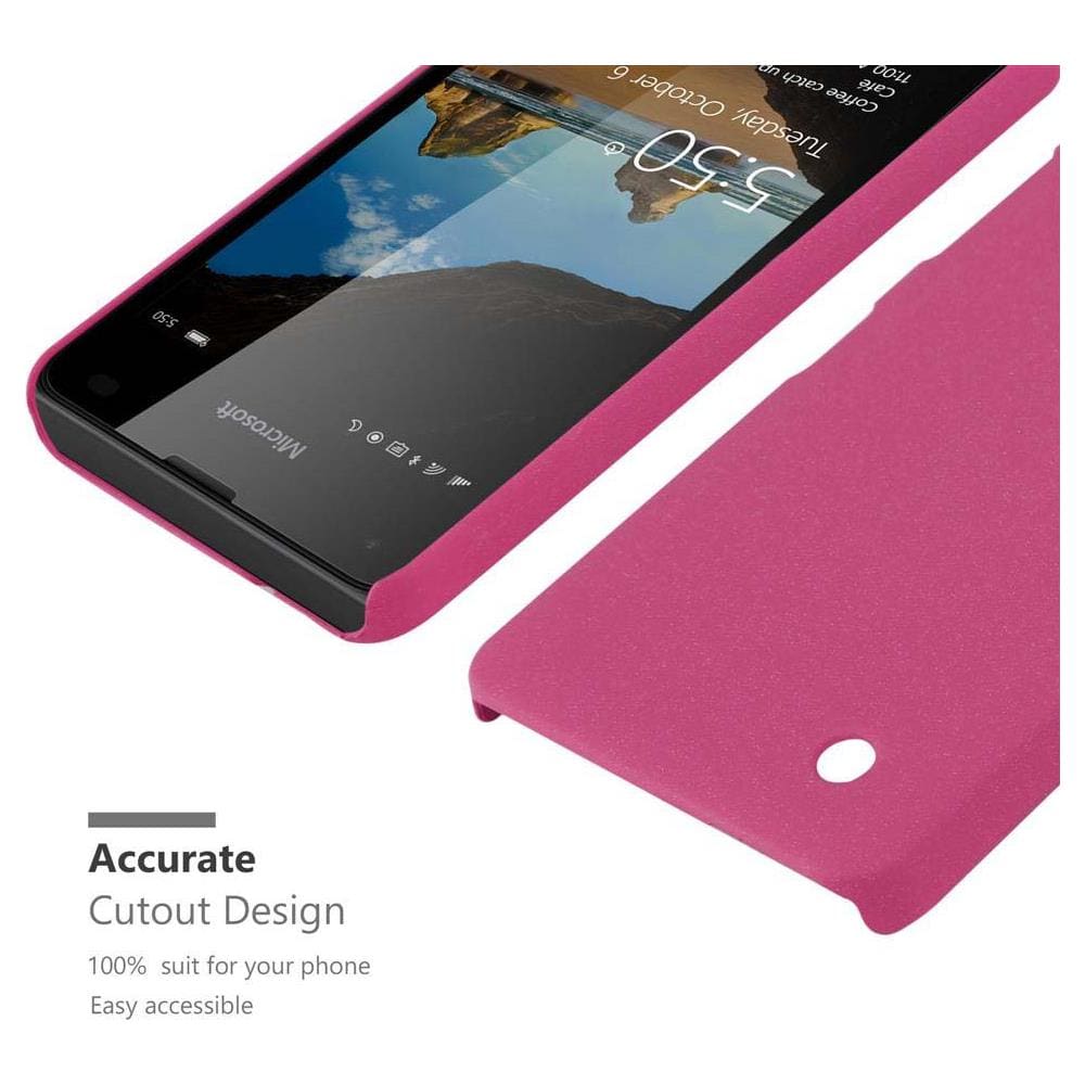 Custodia Compatibile Con Nokia Lumia 550 In Frosty Rosa - Hard Case Coperchio Protettivo In Frosted Look Contro I Graffi E Gli Urti - Foto 5