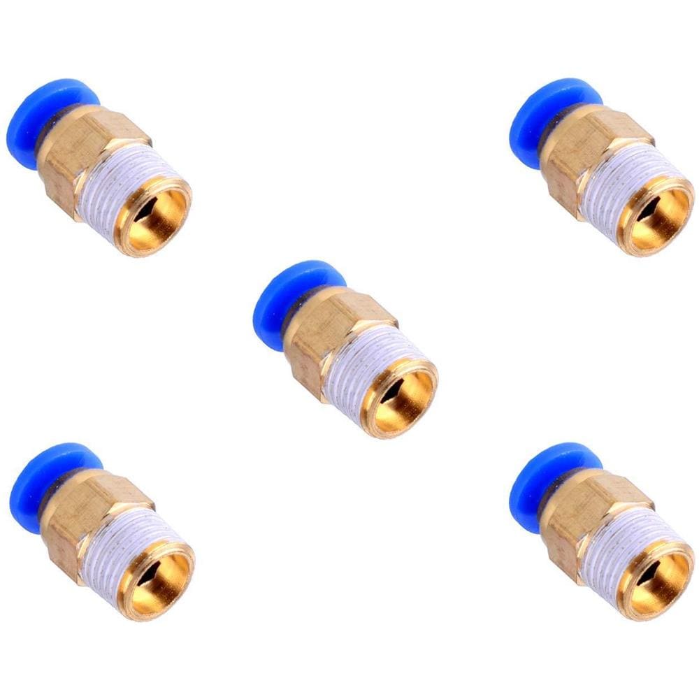 5 X Pc4-m6 5 X Pc4-m10 4 Millimetri Pneumatico Filettato Attacco Rapido (pc4 (m6 M10) 5)  - Foto 4