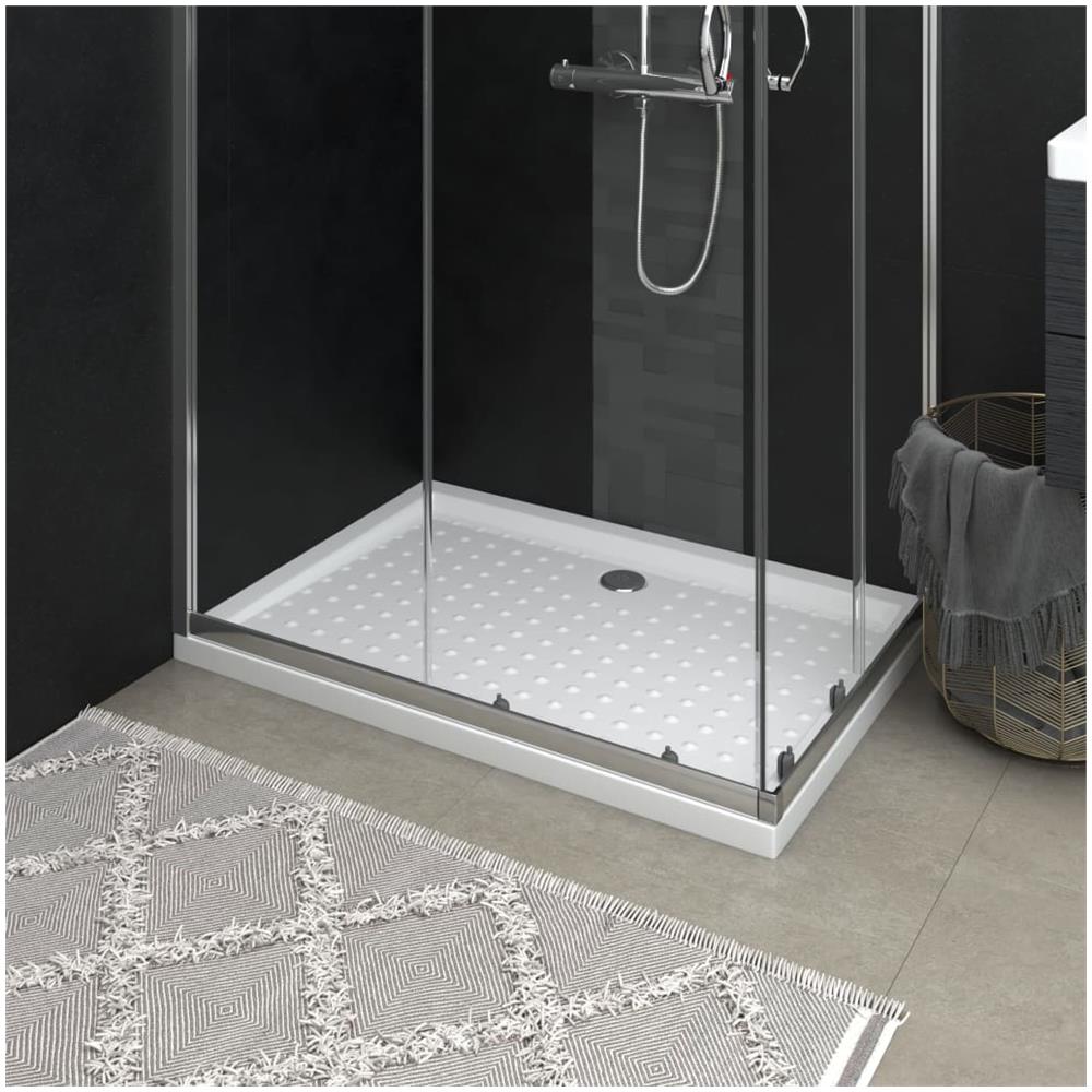 Piatto Doccia Con Superficie Puntinata Bianco 70x100x4cm In Abs - Foto 1