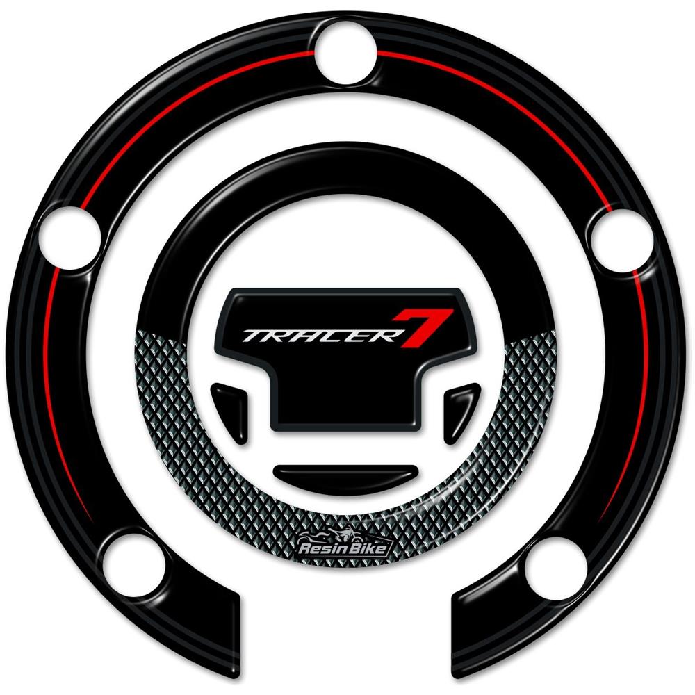 Adesivo 3d Protezione Tappo Compatibile Con Tracer 7 2021 Rosso - Foto 1