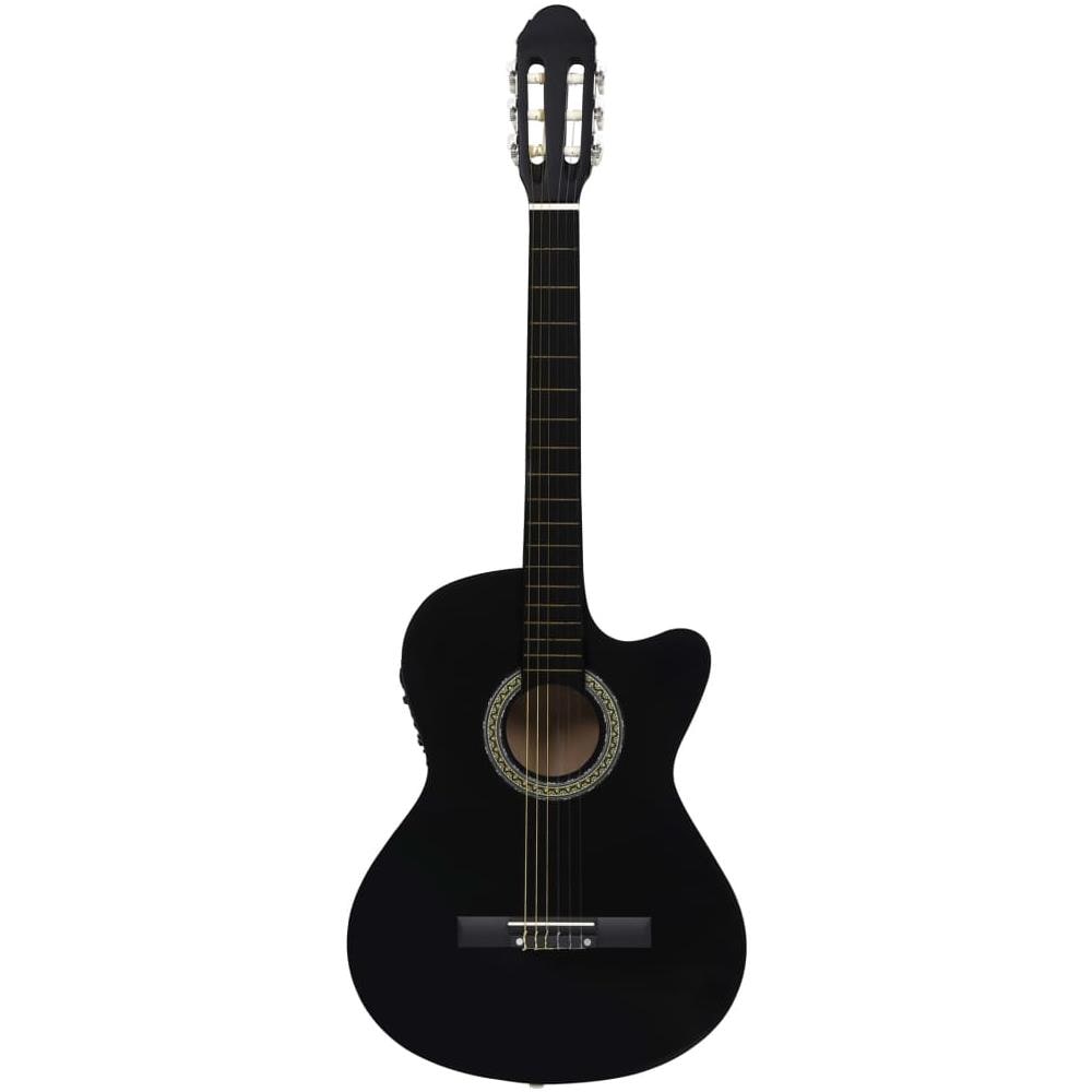Chitarra Classica Western con Equalizzatore e 6 Corde Nera - Foto 2