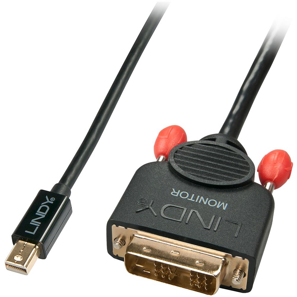 1m, Mini DisplayPort / DVI-D 1m Mini DisplayPort DVI-D Nero - Foto 1