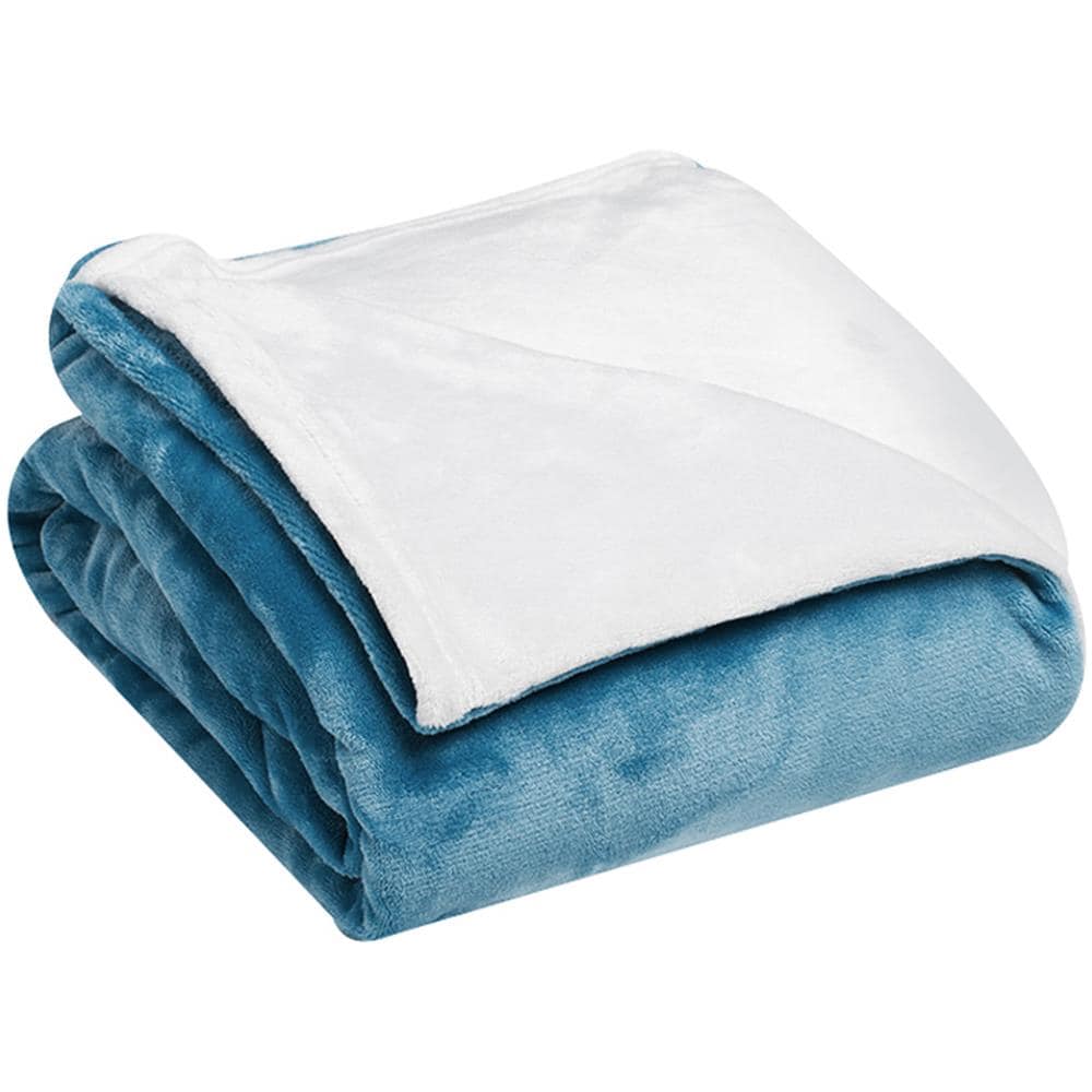 Coperta Indossabile 120x120 Cm Azzurra E Bianca Multicolore - Foto 10