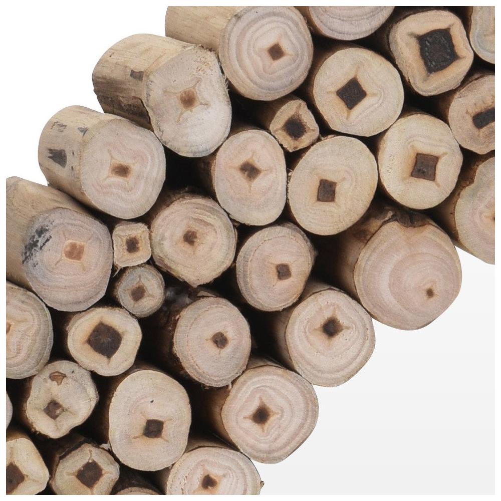 Specchio Da Parete Con Cornice In Legno, Specchio Rotondo Da Parete - Legno Teak, Ø 50 Cm - Foto 2