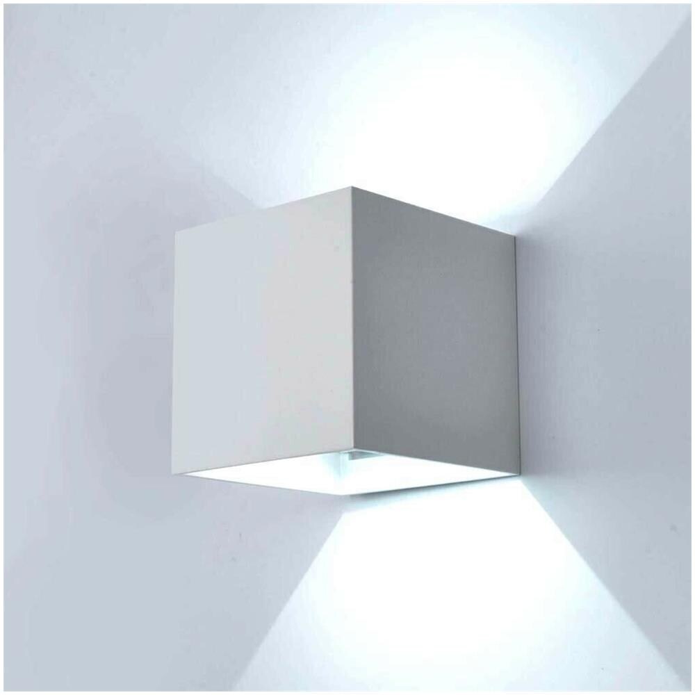 Applique Da Parete Esterno Faretto Led Luce Bianca 6500k 12 W Ip65 Es46gf - Foto 1