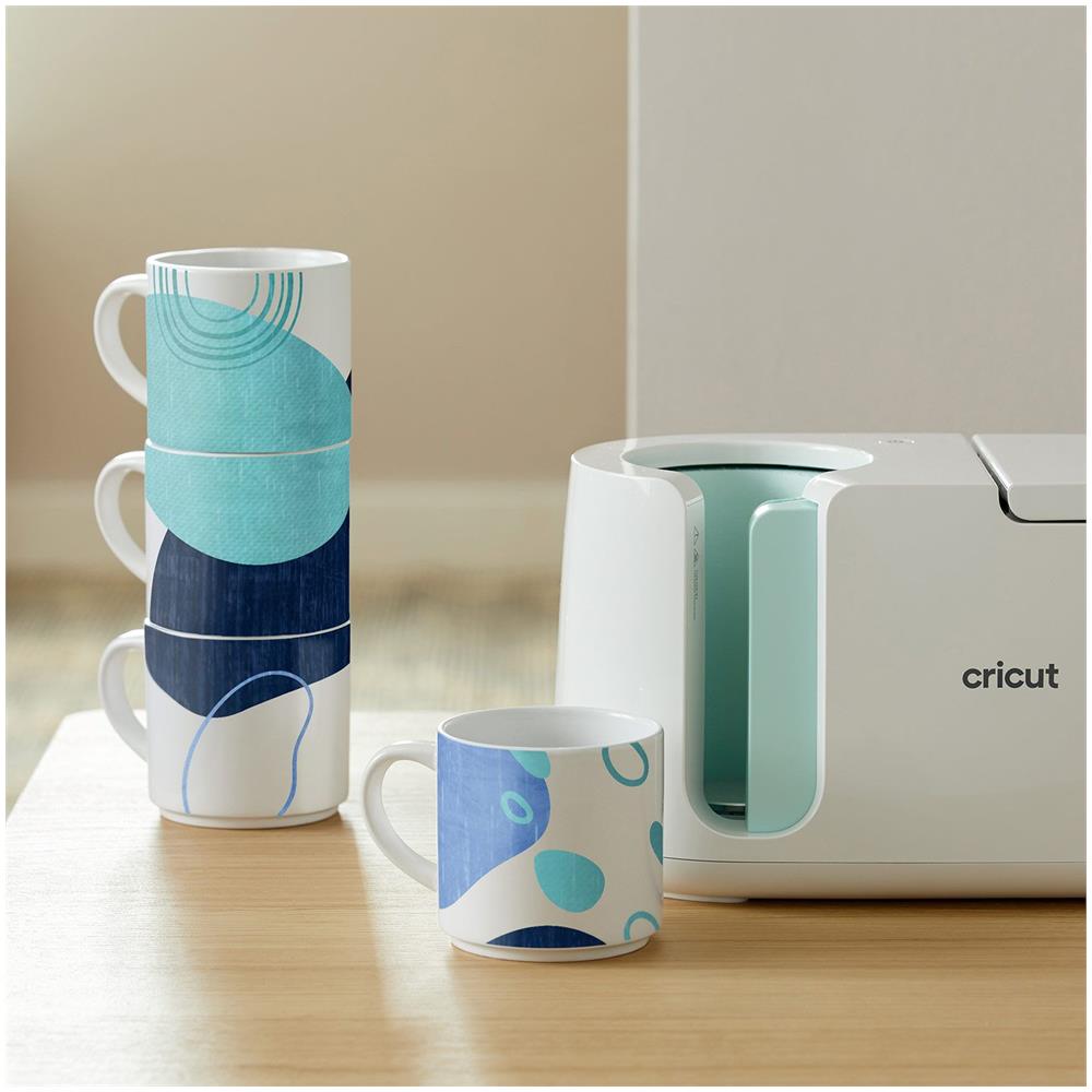 4 Fogli Di Trasferimento Per Mug Press - Nero + Blu - Foto 1