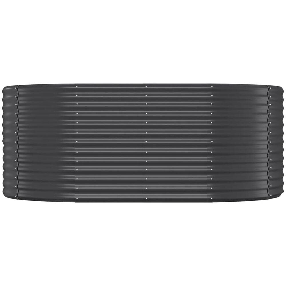 Letto da Giardino in Acciaio a Polvere 175x100x68 cm Antracite - Foto 2