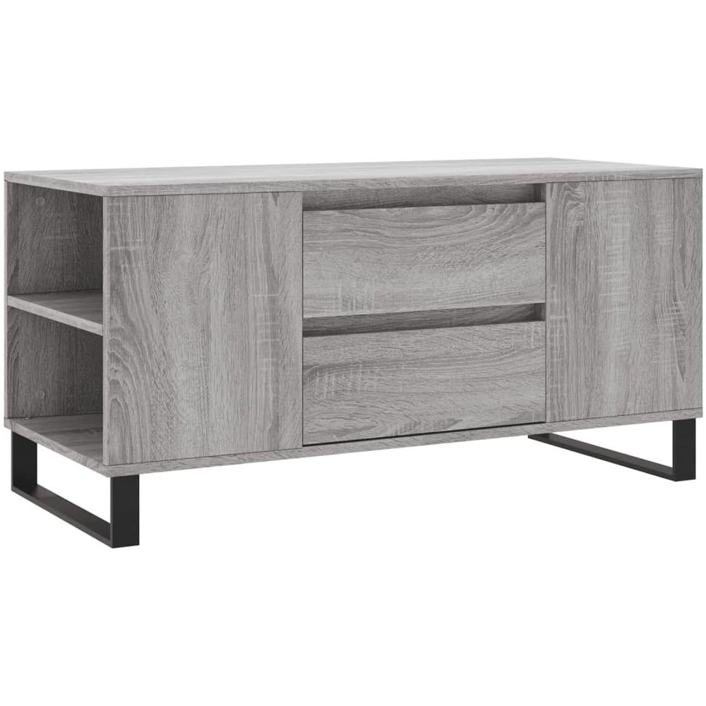Tavolino Salotto Grigio Sonoma 102x44,5x50 Cm Legno Multistrato - Foto 2