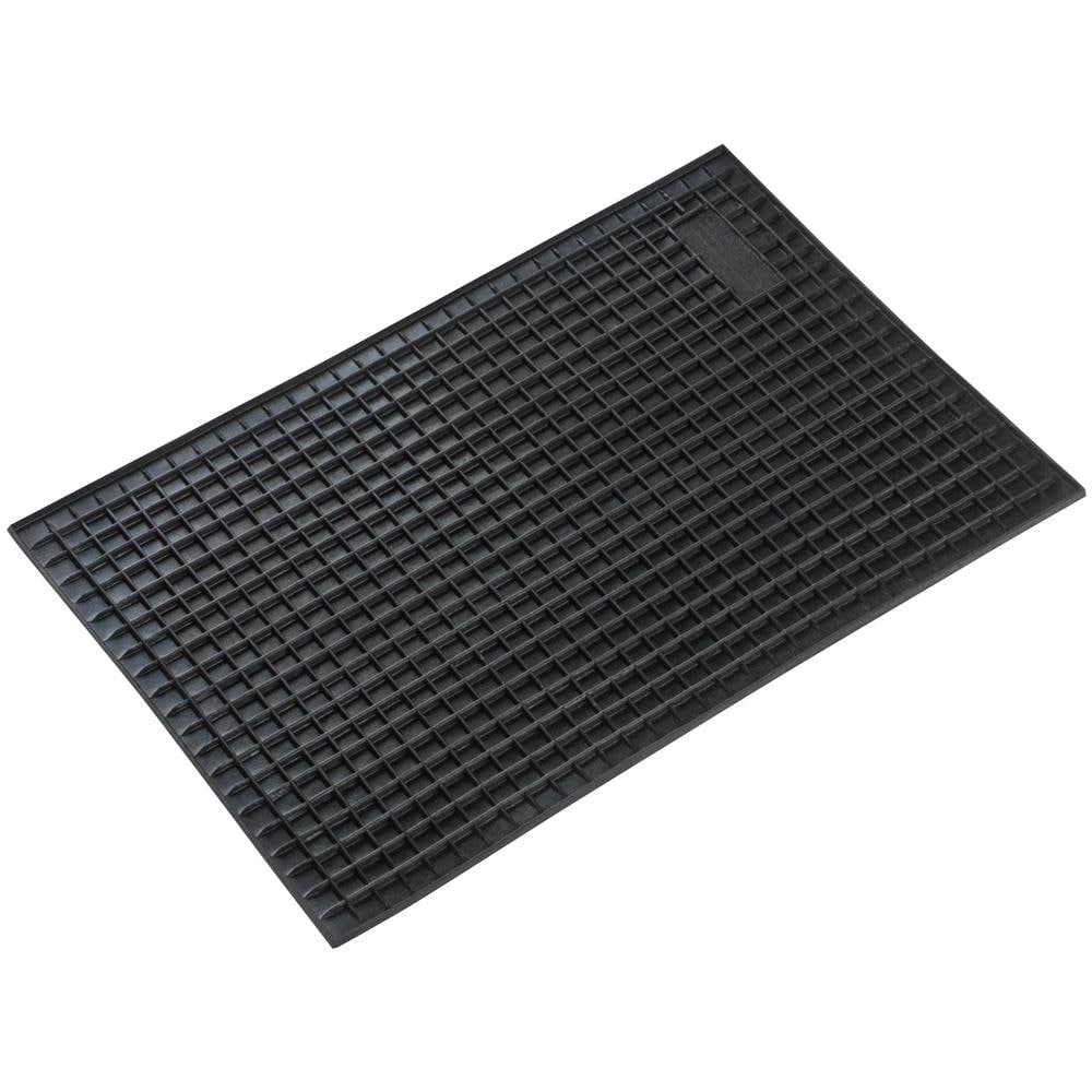 Tappetino In Gomma Rettangolo Di Ca. 42x28 Cm Nero - Foto 1