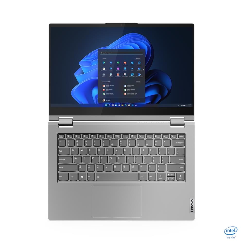 Notebook Ibrido (2 in 1) ThinkBook 14s Yoga Monitor 14" Full HD Intel® Core™ i5 i5-1335U Ram 8 GB SSD 256 GB Intel Iris Xe Graphics 2 x 3.1 Gen 1 Type A 1 x 3.1 Gen 2 Type C Windows 11 Pro - Foto 6