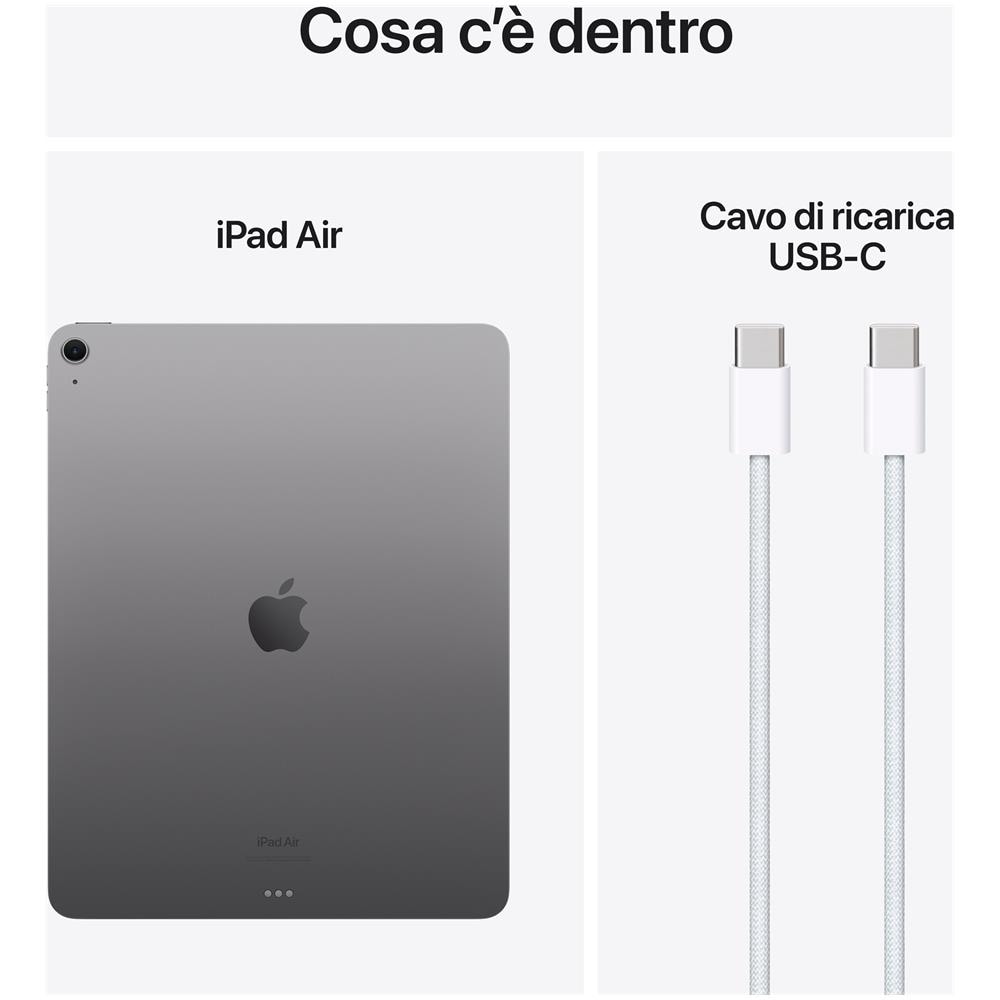 iPad Air M2 (2024 6th Gen) 128GB 13" Wi-Fi Grigio Siderale - Foto 3