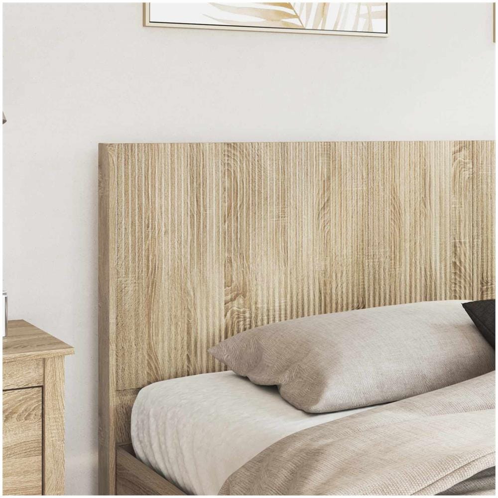 Struttura del letto con stoccaggio e testata Rovere Sonoma - Foto 2