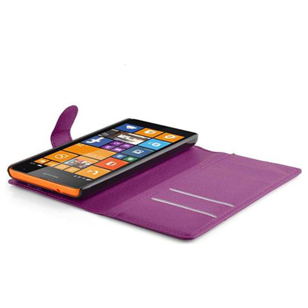 Custodia Compatibile Con Nokia Lumia 535 In Violetta Ametista - Coperchio Protettiva Con Chiusura Magnetica, Funzione Stand E Tasca Per Le Carte - Foto 2