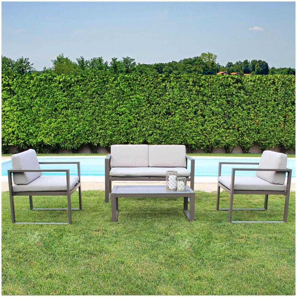 Dexter - Salotto Da Giardino In Alluminio - Foto 4