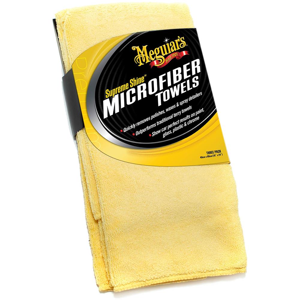 Meguiar Lustro Suprema Microfibra Auto Pulizia Asciugamani (3 Pack) - Foto 1