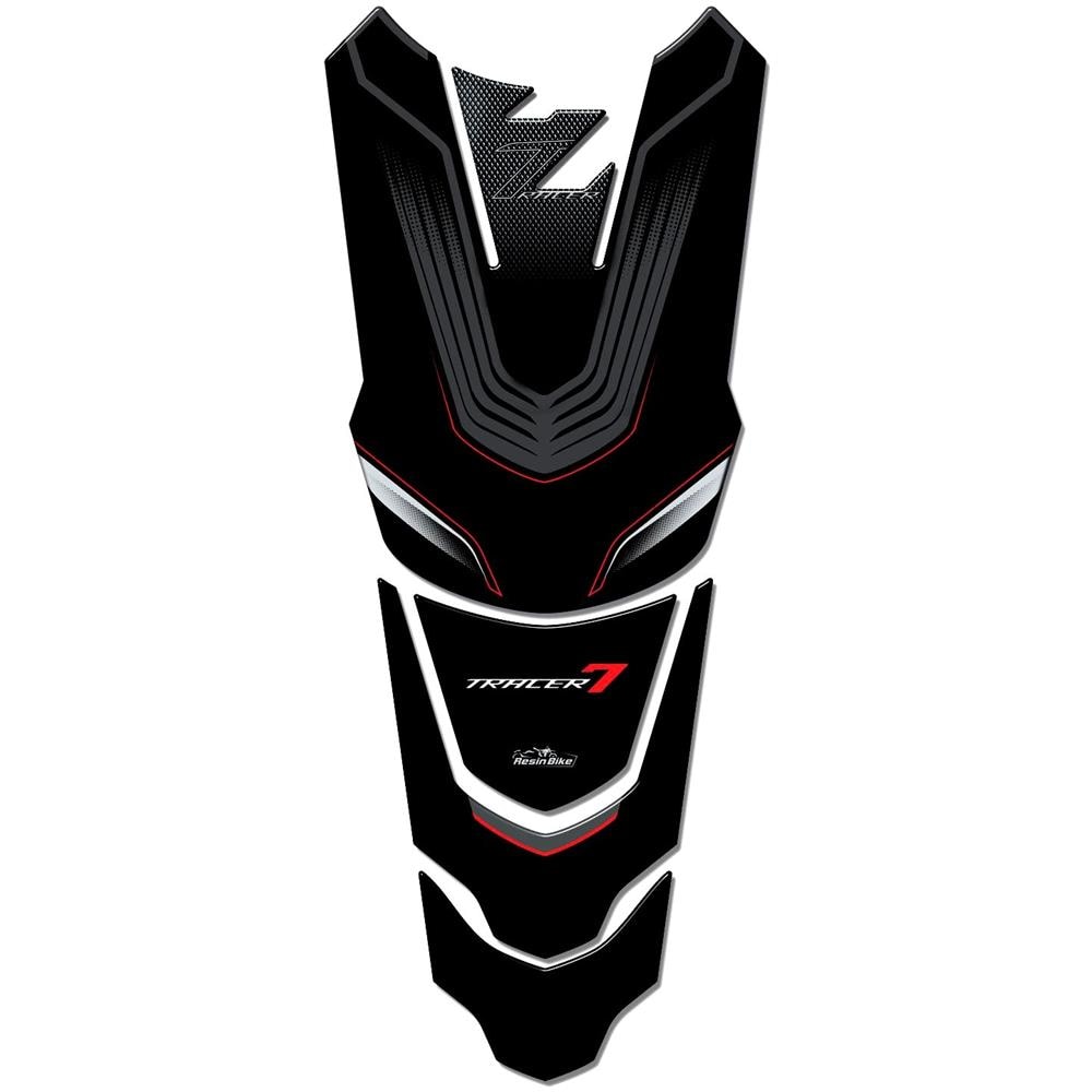 Paraserbatoio Adesivo 3d Compatibile Con Tracer 7 2021 Rosso - Foto 1