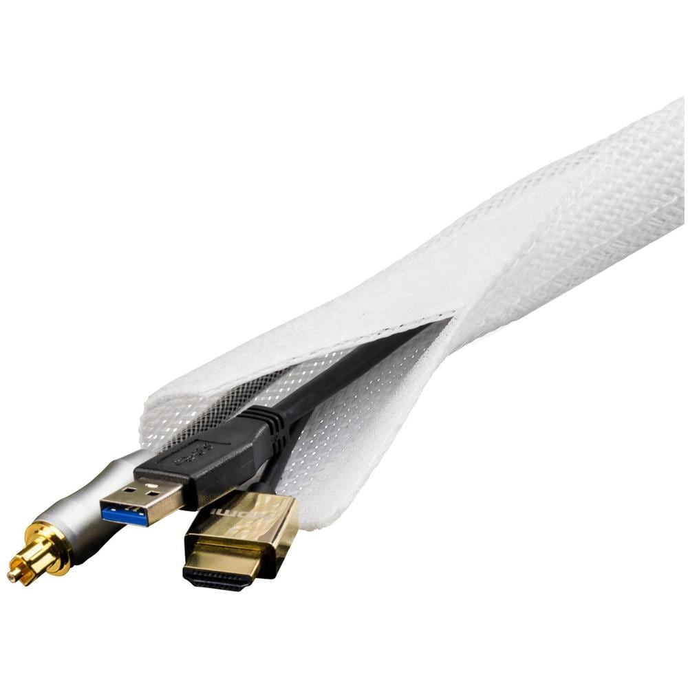 Calza A Cavo Per Smistamento, Velcro, Nylon, 1,8 M, Bianco - Foto 1