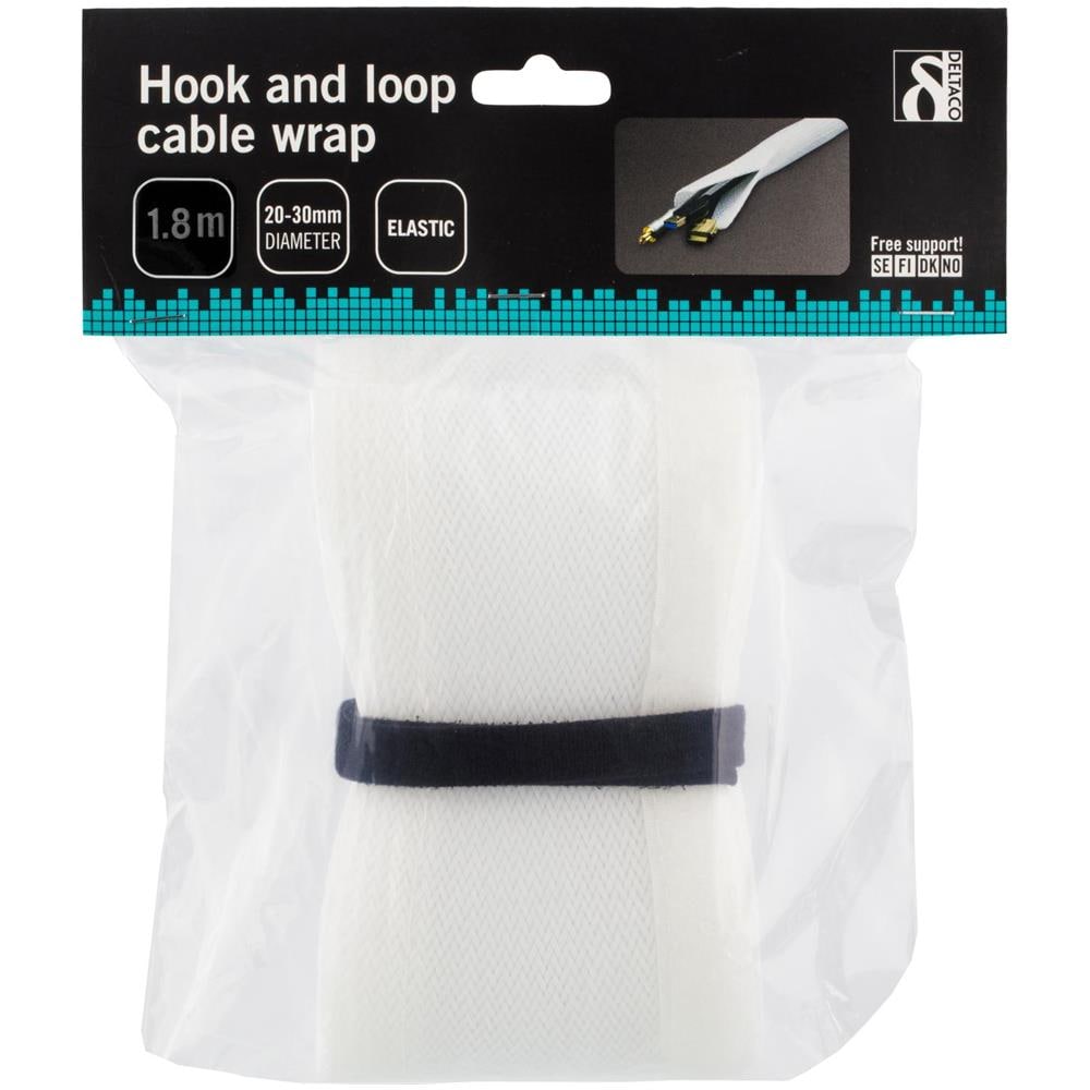 Calza A Cavo Per Smistamento, Velcro, Nylon, 1,8 M, Bianco - Foto 3