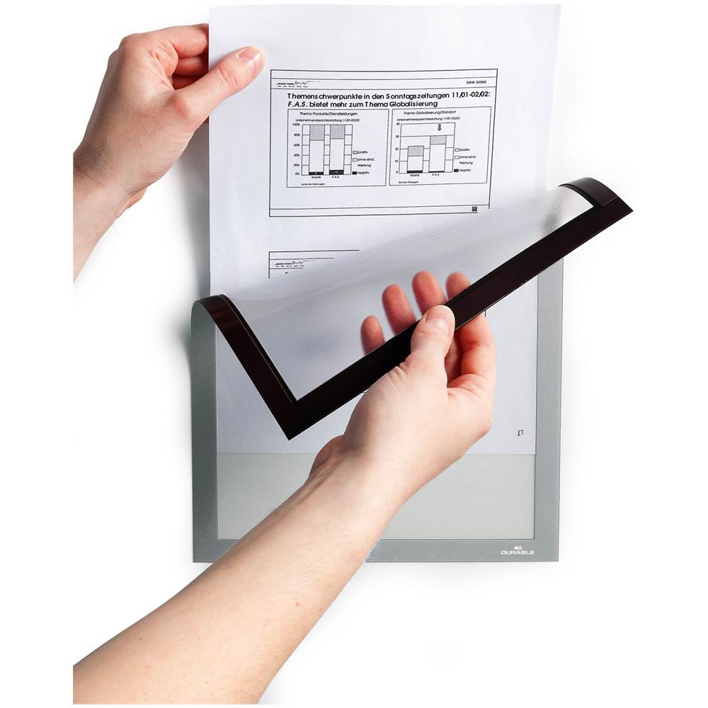 Duraframe Magnetic A4 A4 Argento cornice magnetica - Foto 2