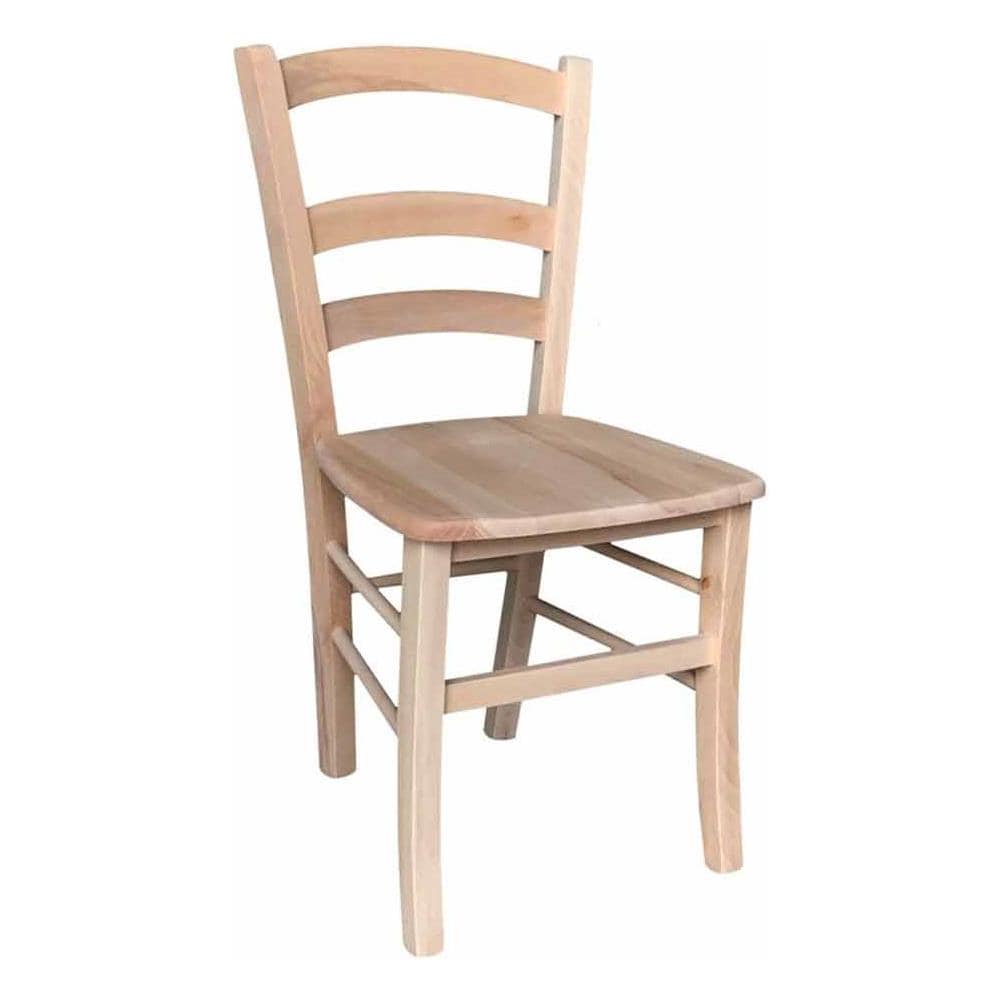 Sedia Modello Venezia Con Seduta In Legno Grezza Da Verniciare - Foto 1