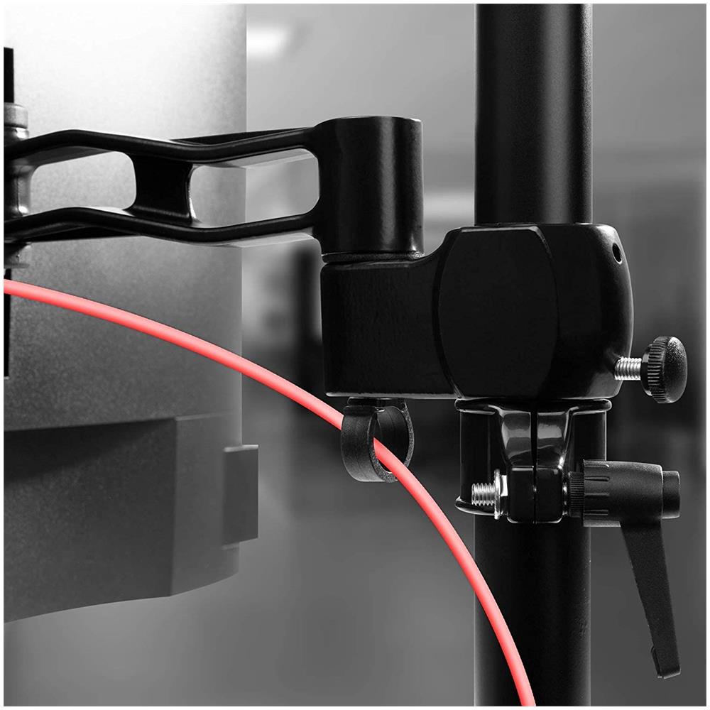 Dm351x3 Supporto Monitor Da Scrivania Con Morsetto - Braccio Monitor Da Tavolo In Alluminio - Altezza Regolabile E Orientabile - Compatibilità Universale Con Schermi Tv Monitor Con Vesa 100*100 - 2 Bracci Estensori - Foto 6